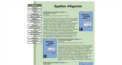 Desktop Screenshot of epsilon-uitgaven.nl