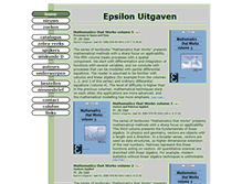 Tablet Screenshot of epsilon-uitgaven.nl